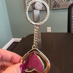 Kate Spade Rotating Heart Shaped Keychain